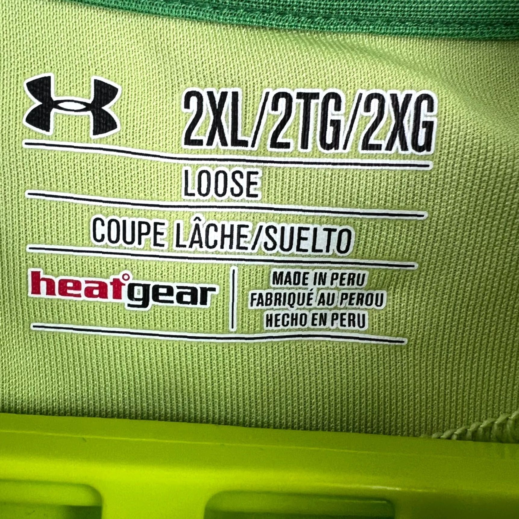 Under Armour Under Armour HeatGear Polo Shirt Mens 2XL Short Sleeve Green Polo, Collared, Pullover, Breathable, Stretch, Logo, Embroidered, 2XL, Regular Fit Size US XXL / EU 58 / 5 - 4 Thumbnail