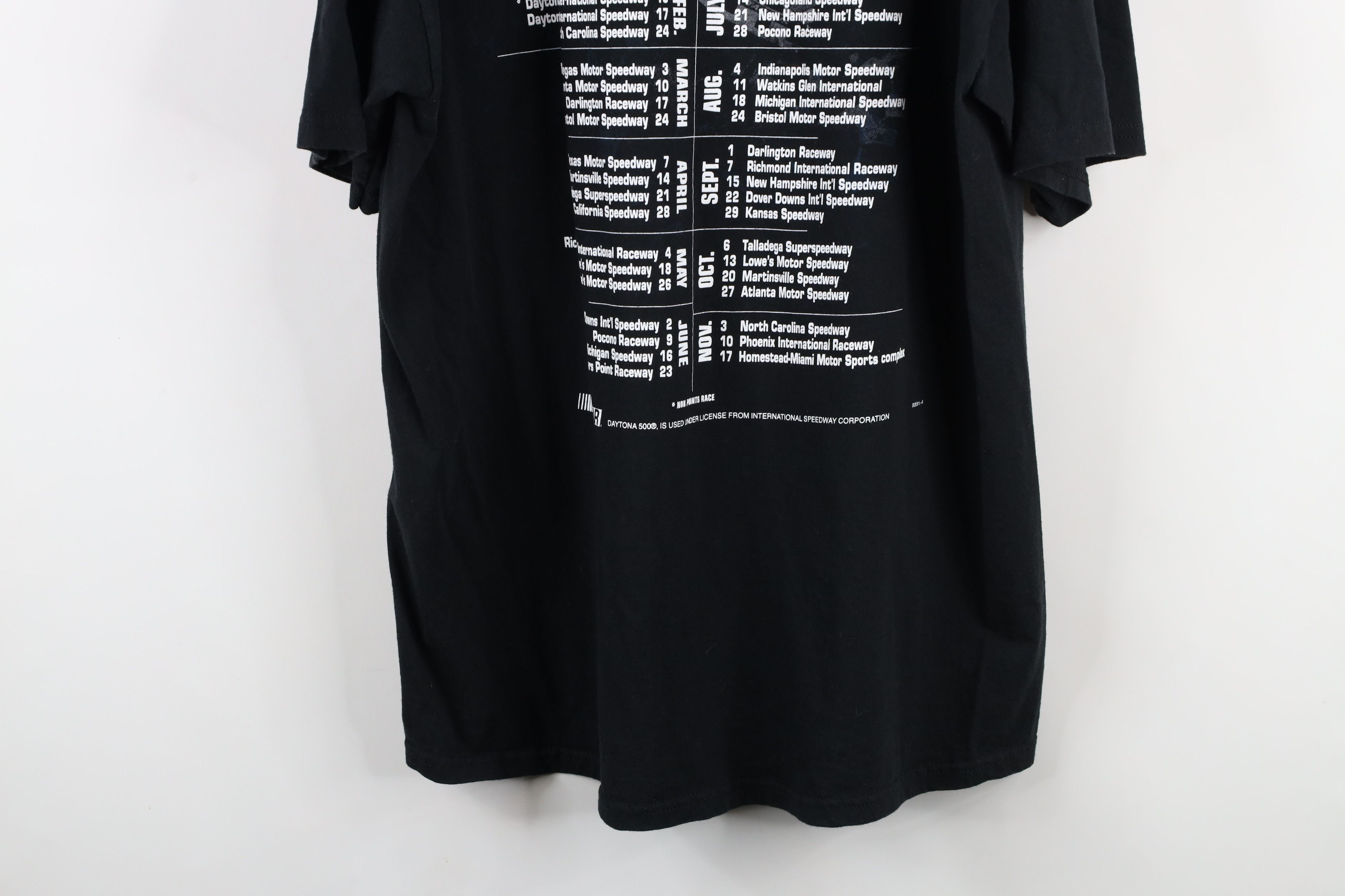 Vintage Vintage Y2K 2002 NASACAR Print Daytona 500 T-Shirt Black Size US L / EU 52-54 / 3 - 14 Thumbnail