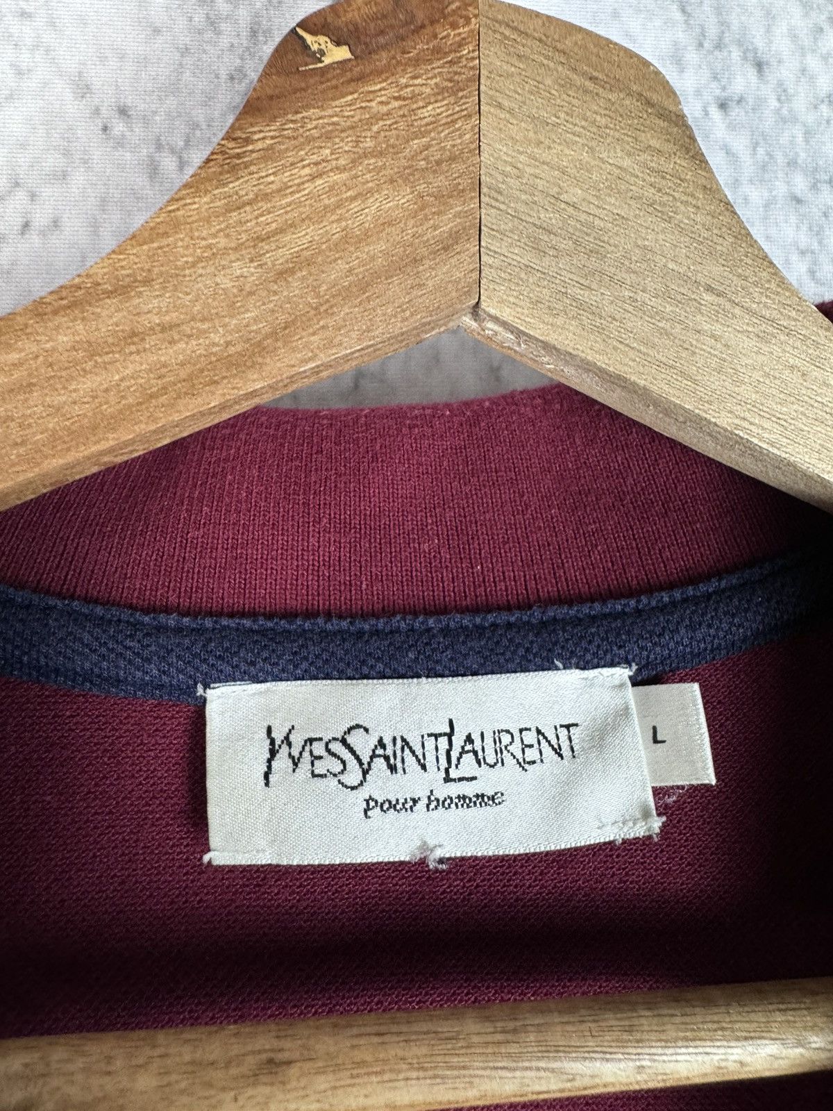 Yves Saint Laurent Mens Vintage Yves Saint Laurent Polos luxury ysl T-shirt y2k Size US L / EU 52-54 / 3 - 3 Thumbnail