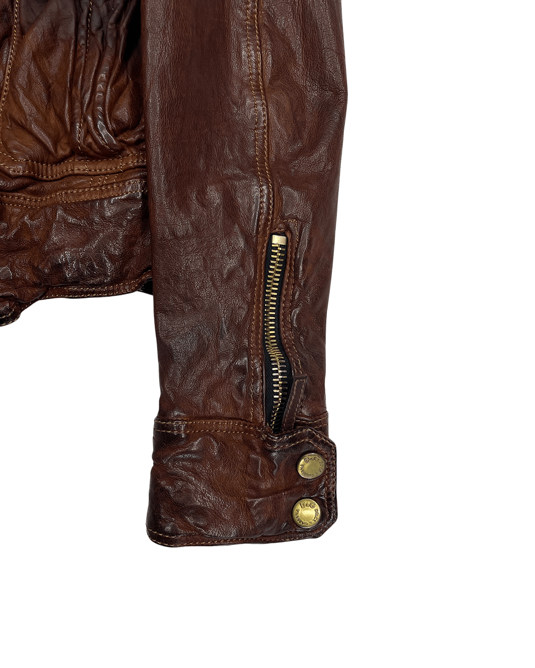 Dolce & Gabbana Dolce & Gabbana Buffalo Leather Moto Jacket Size XS / US 0-2 / IT 36-38 - 8 Thumbnail