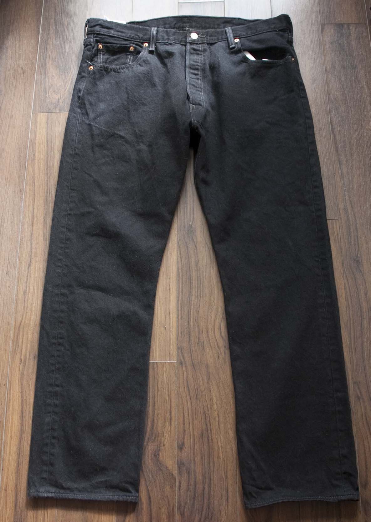 Levi's Levis 501 Black Jeans Size 39x31 Size US 39 - 2 Thumbnail