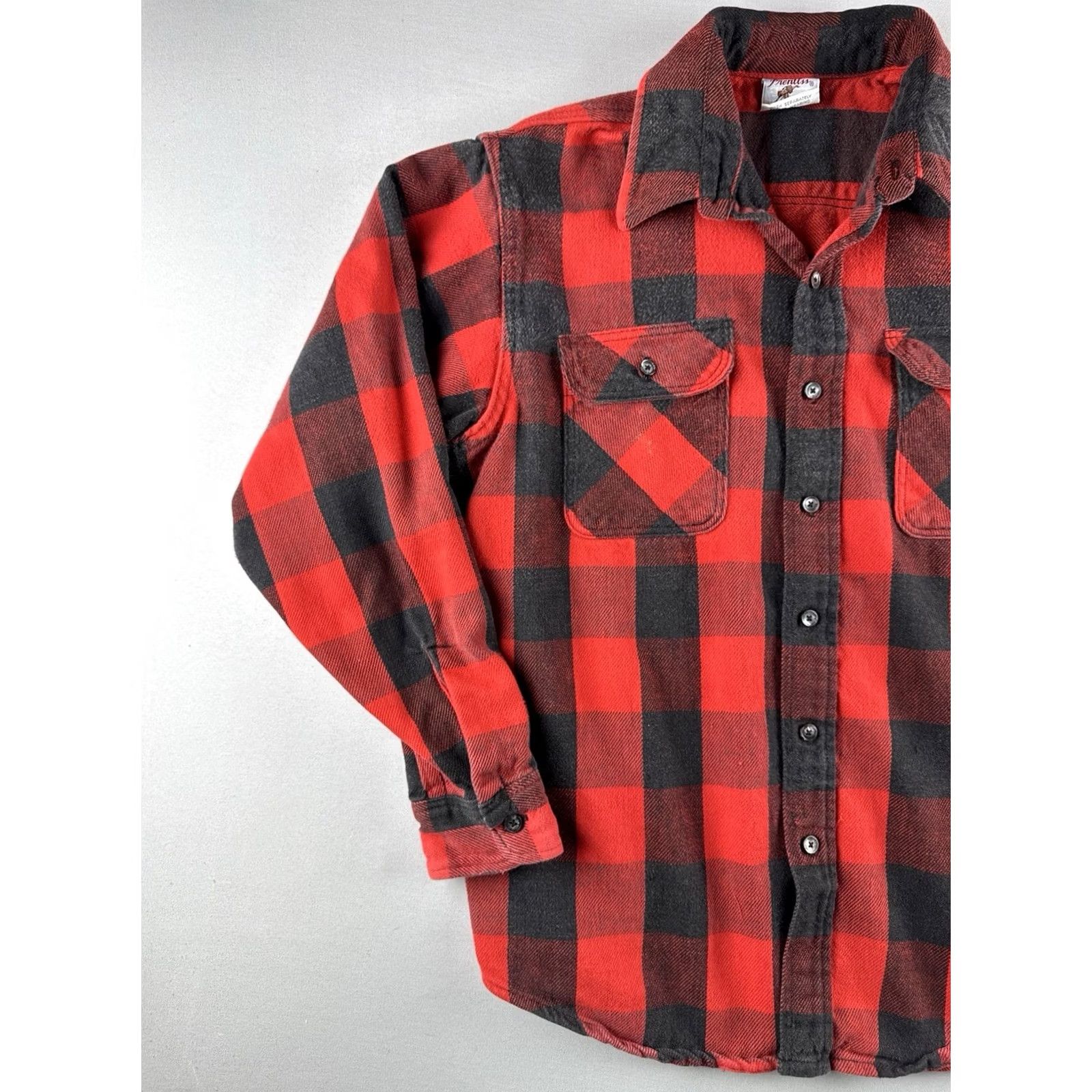 Vintage VINTAGE Prentiss Shirt Red Black USA L Flannel Button Up Workwear Mens 90s Size US L / EU 52-54 / 3 - 2 Thumbnail