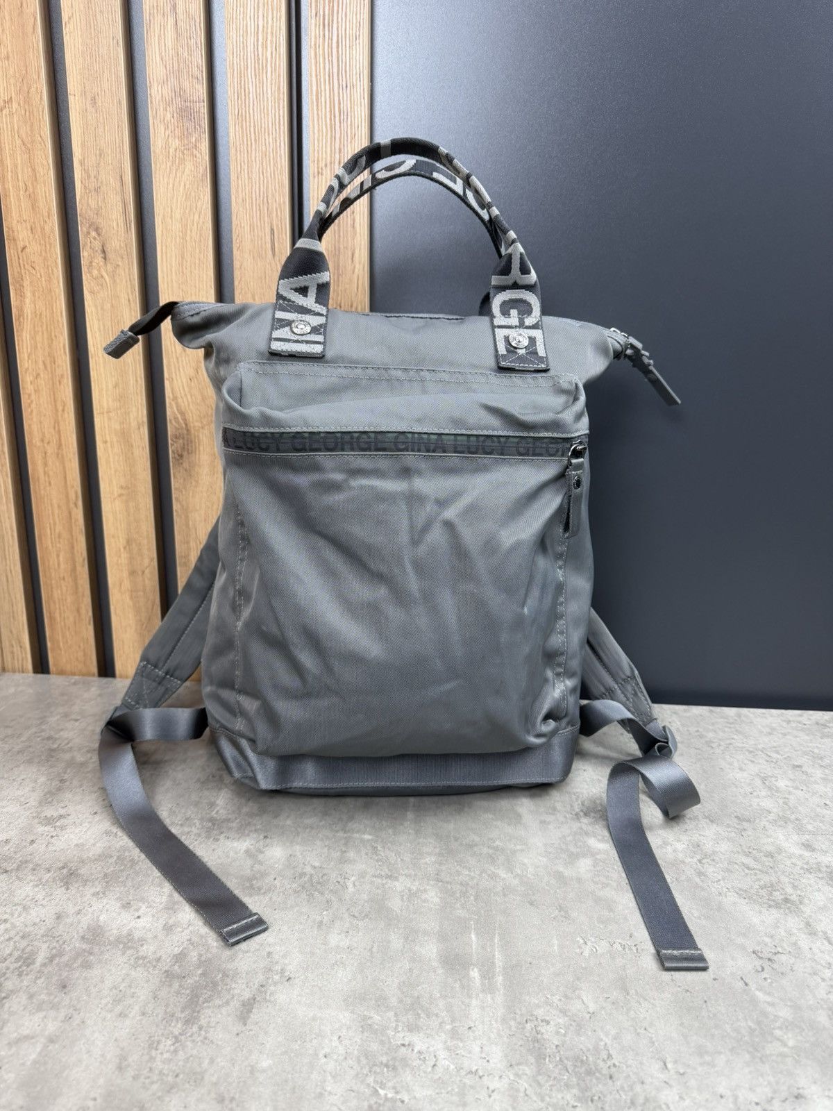 Vintage George Gina & Lucy Monokissed Gray Backpack Size ONE SIZE - 1 Thumbnail