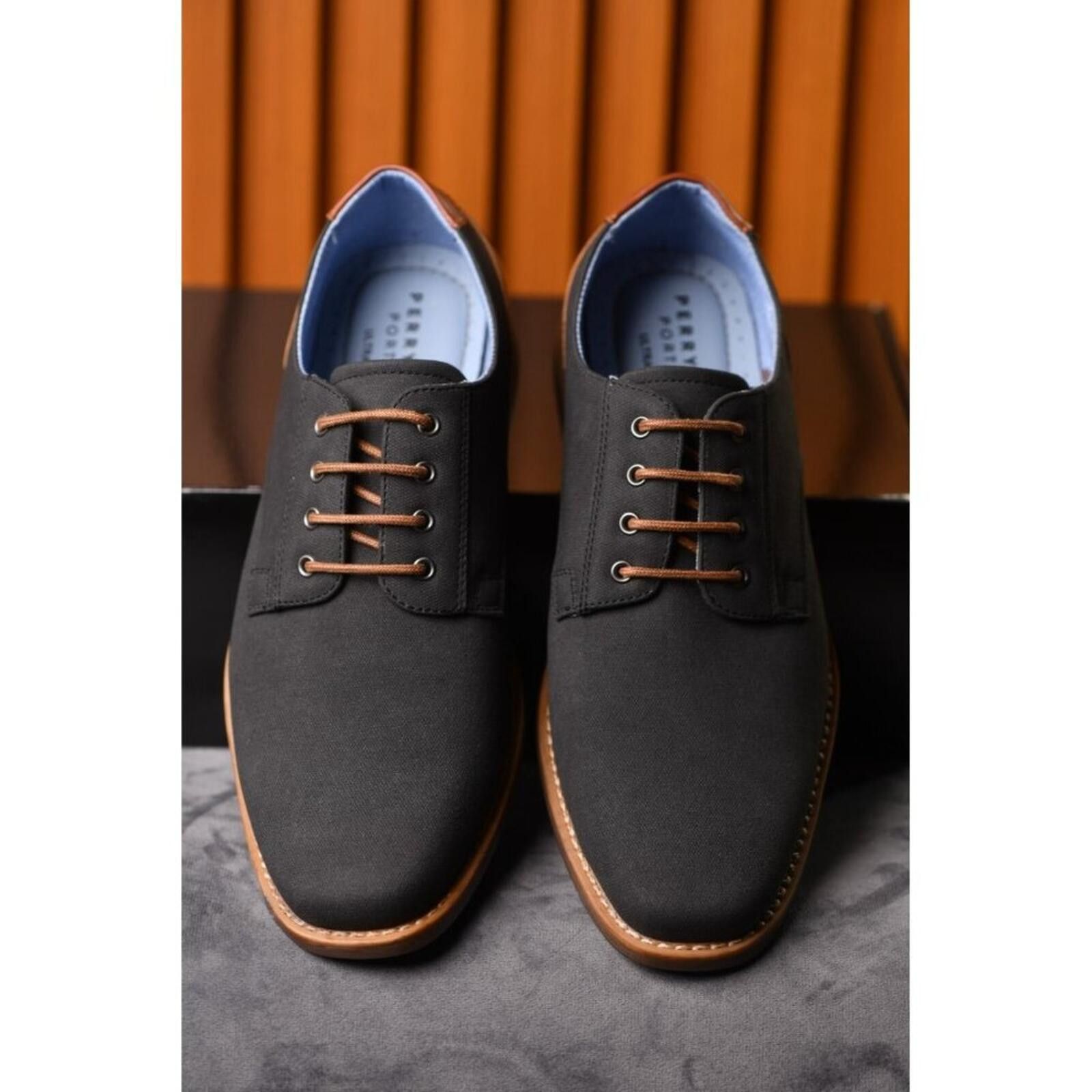 Perry Ellis Perry Ellis Portfolio Ultra Foam Winston | Grey/Leather Size US 7.5 / EU 40-41 - 11 Thumbnail