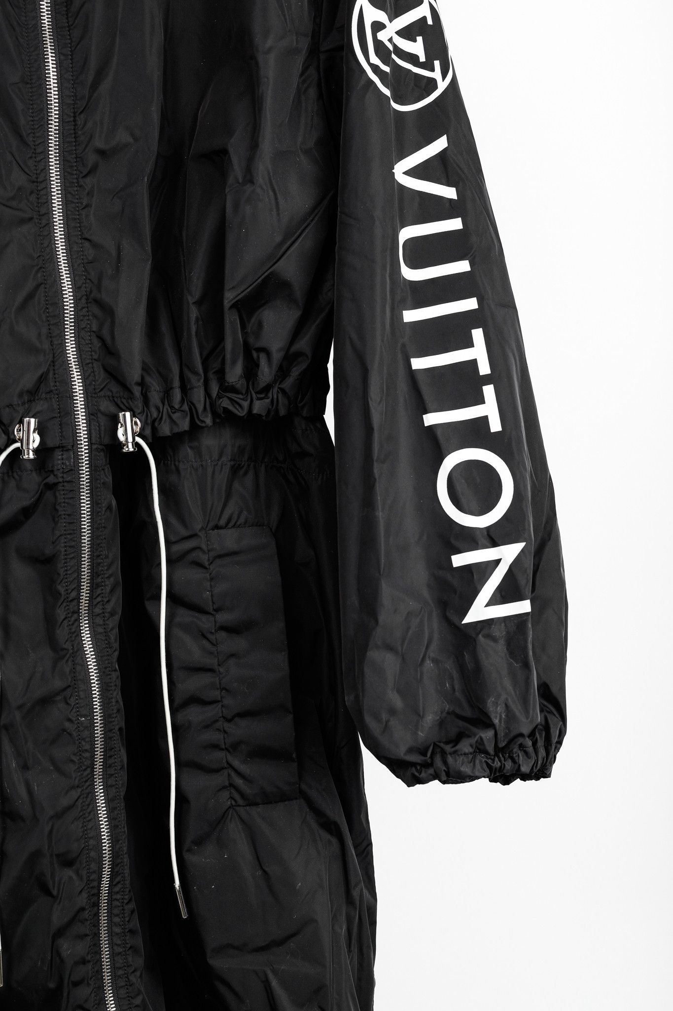 Louis Vuitton Louis Vuitton Noir Nylon Logo-Print Sporty Long Parka Size L / US 10 / IT 46 - 6 Thumbnail