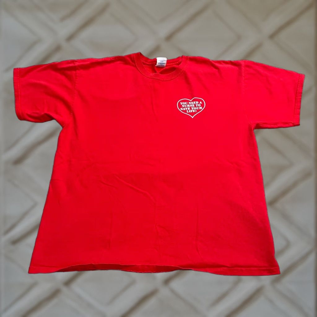 Gildan Gildan Ultra Cotton T-Shirt Men XL Red Crew Neck Short Sleeve Casual Graphic Tee Size US XL / EU 56 / 4 - 1 Thumbnail