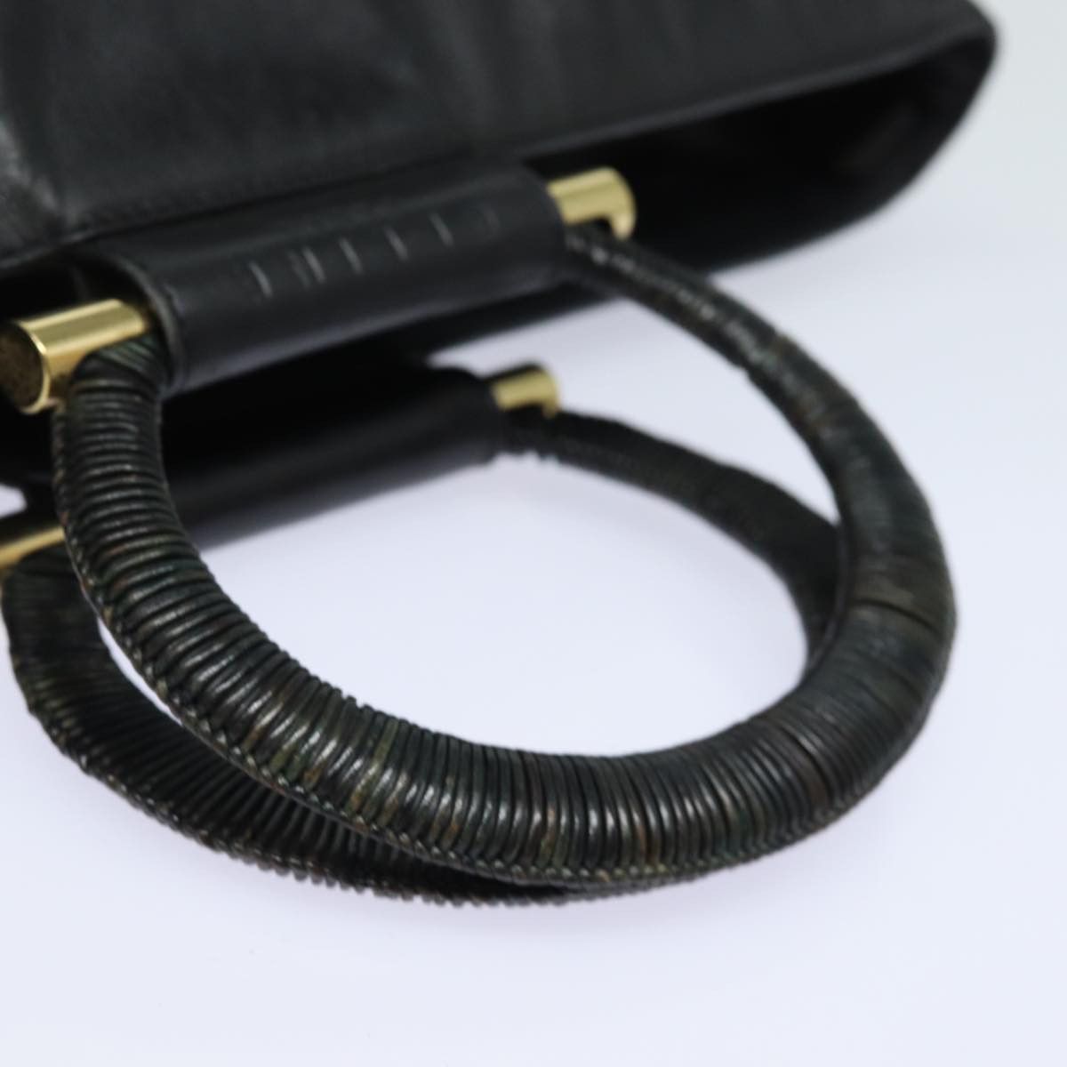 Celine CELINE Hand Bag Leather Black Size ONE SIZE - 7 Thumbnail