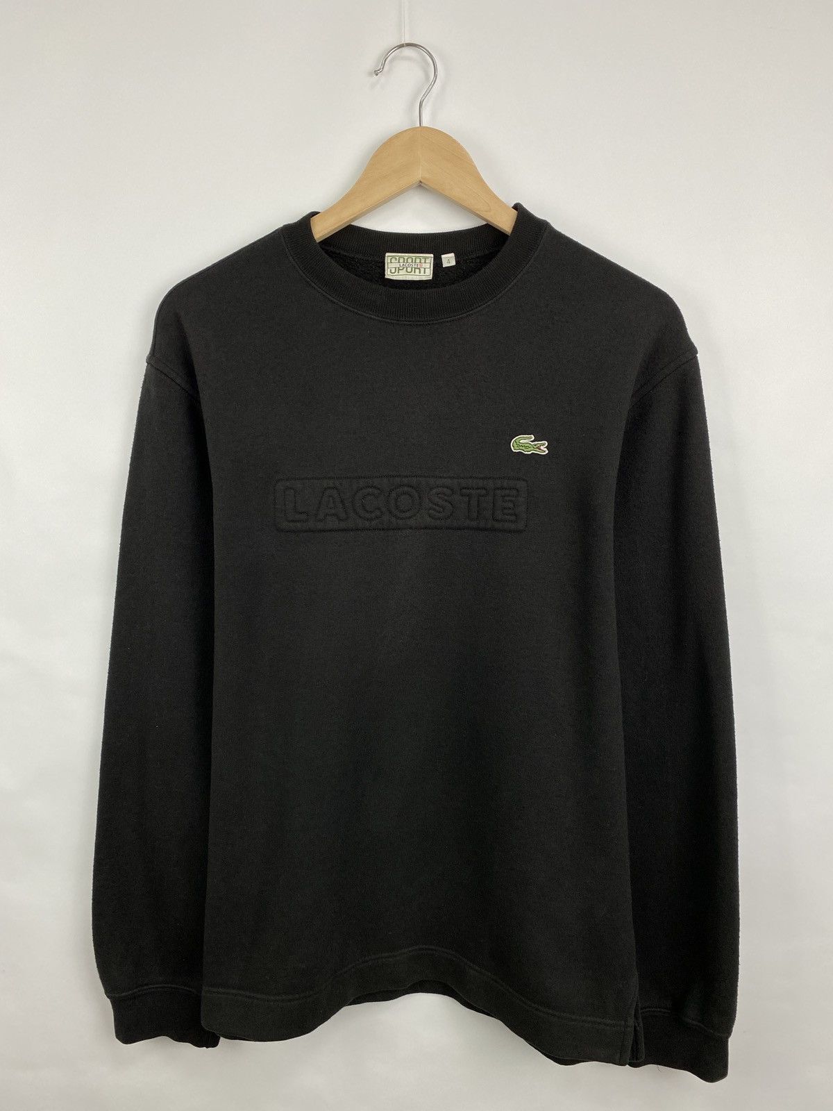 Lacoste 🇺🇸 Vintage 90s Lacoste Sweatshirt College Style Hype Rare Y2K Size US L / EU 52-54 / 3 - 3 Thumbnail