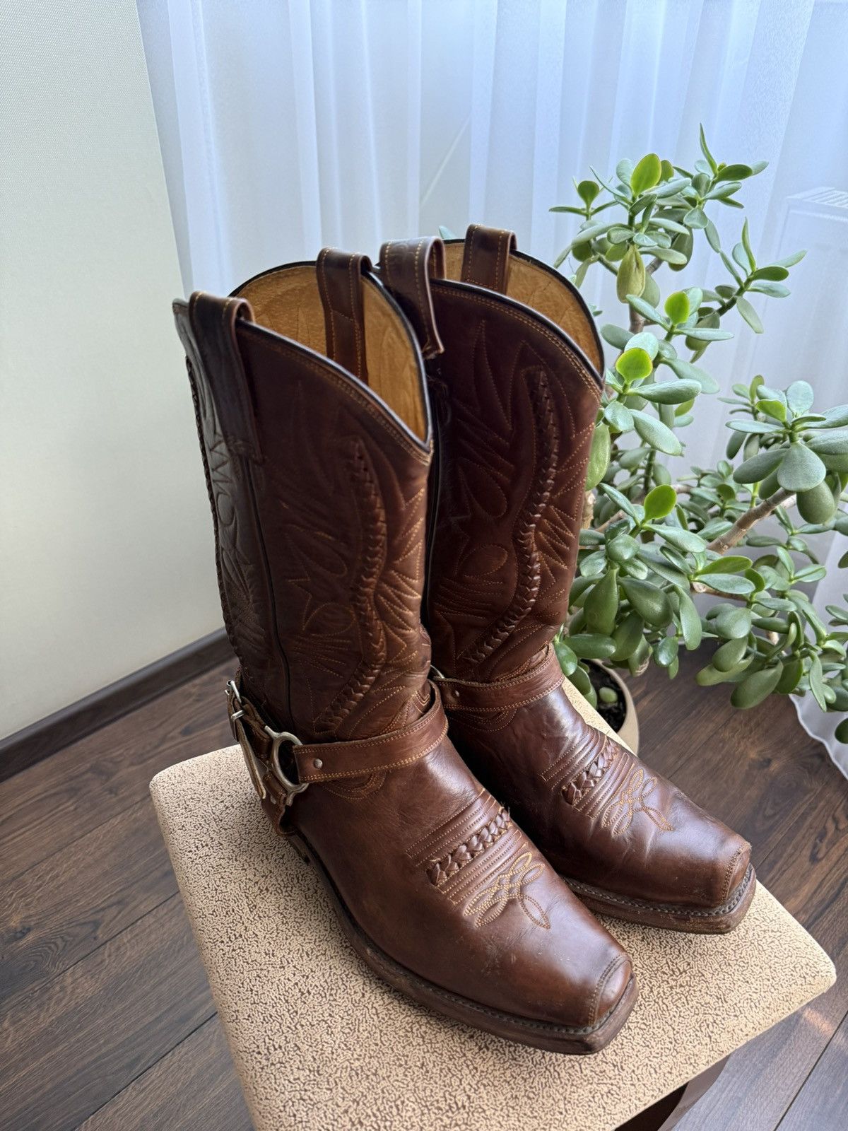 Cowboy Equipment Vintage Rancho Western Cowboy Boots Biker Celine Vibe Size US 9 / EU 42 - 5 Thumbnail
