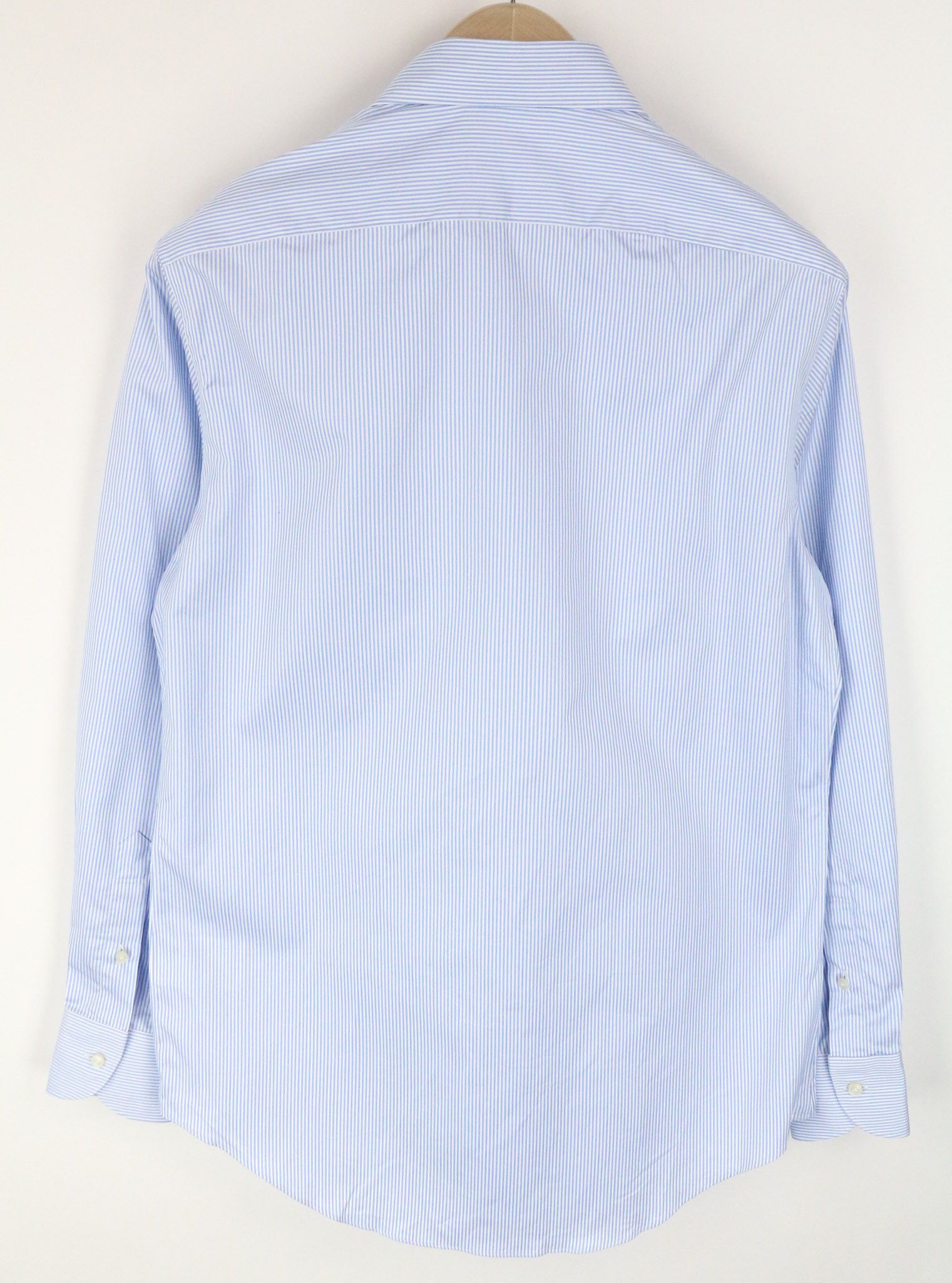 Suitsupply ~S Slim Blue Cotton Striped Cutaway 72842 Size US S / EU 44-46 / 1 - 2 Thumbnail
