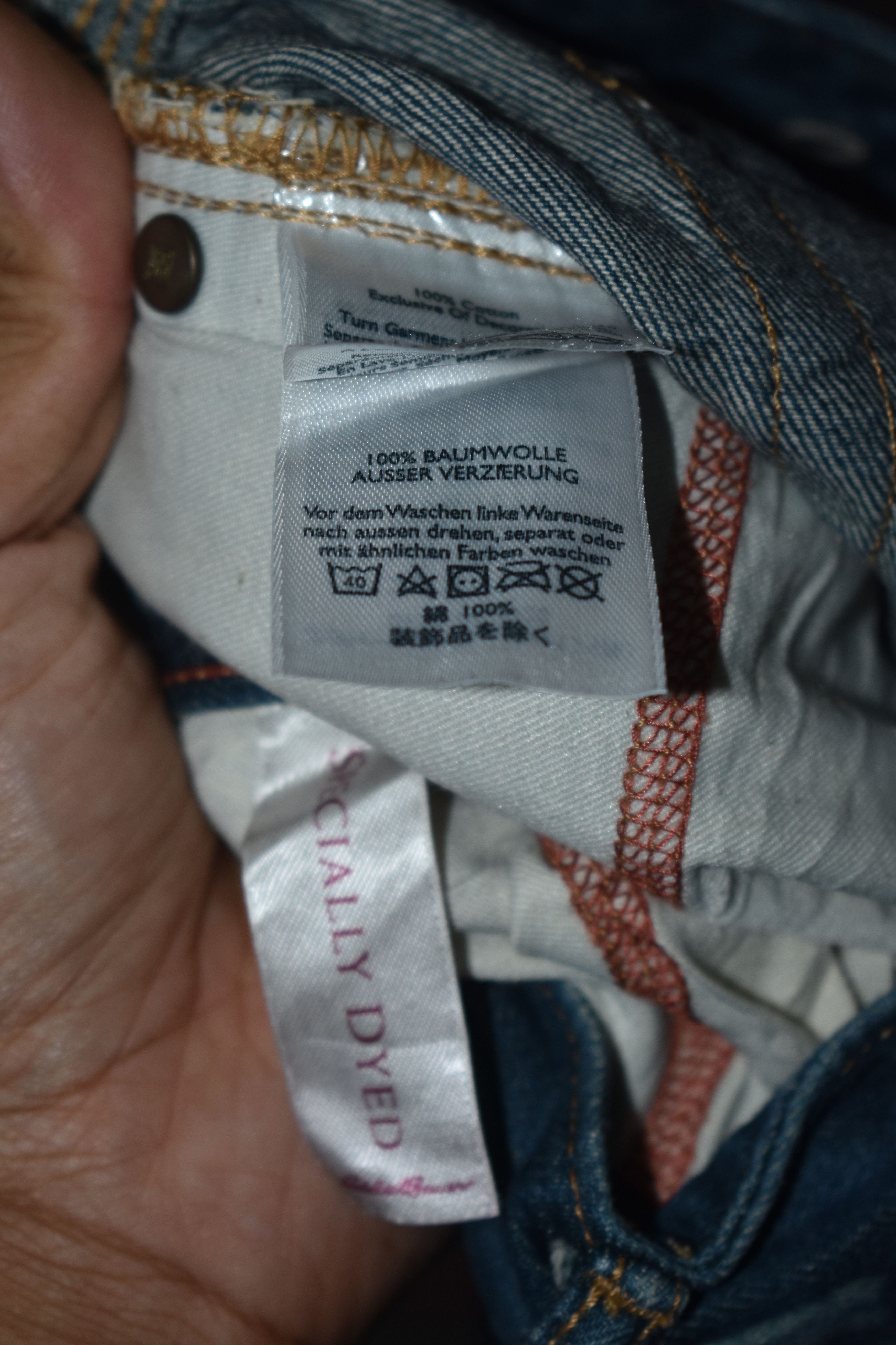 If Six Was Nine × Japanese Brand Vintage Eddie Bauer Patchwork Jeans Like Kapital Size US 34 / EU 50 - 10 Thumbnail