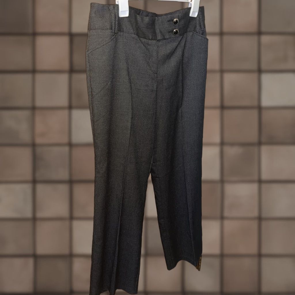 Vintage Studio 1940 Womens Black Over White Trousers Size 14 Petite Size 36" / US 14 / IT 50 - 1 Thumbnail