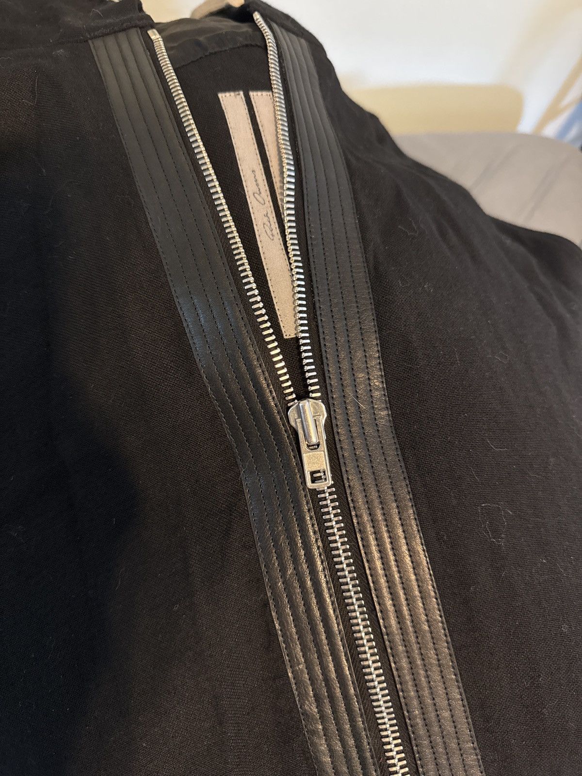 Rick Owens Drkshdw Rick Owens MOODY Leather F/W14 Sleeveless Hoodie Hooded Vest Size US M / EU 48-50 / 2 - 1 Thumbnail