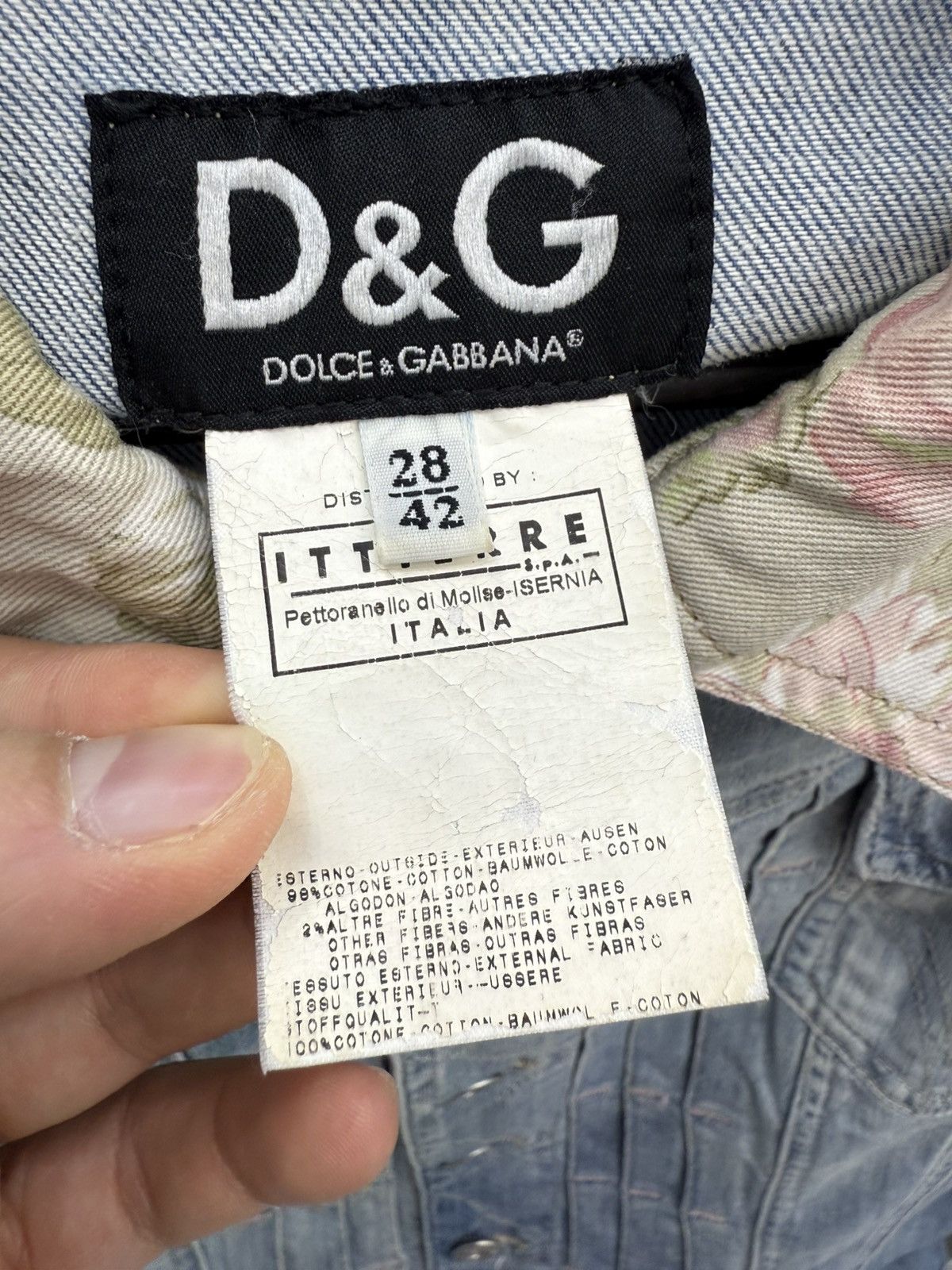 Dolce & Gabbana Vintage Dolce & Gabbana Big Buttons Denim Jacket Size M / US 6-8 / IT 42-44 - 6 Thumbnail