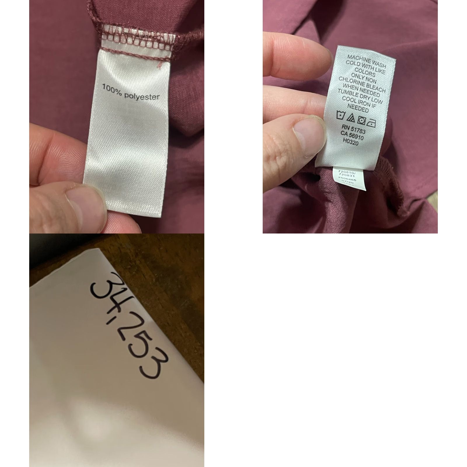 Vintage **Women's Medium Maurices Purple Long Sleeve V-Neck Blouse** User: Women's Medium Maurices Purple Long Sleeve V-Neck Blouse Size M / US 6-8 / IT 42-44 - 8 Thumbnail