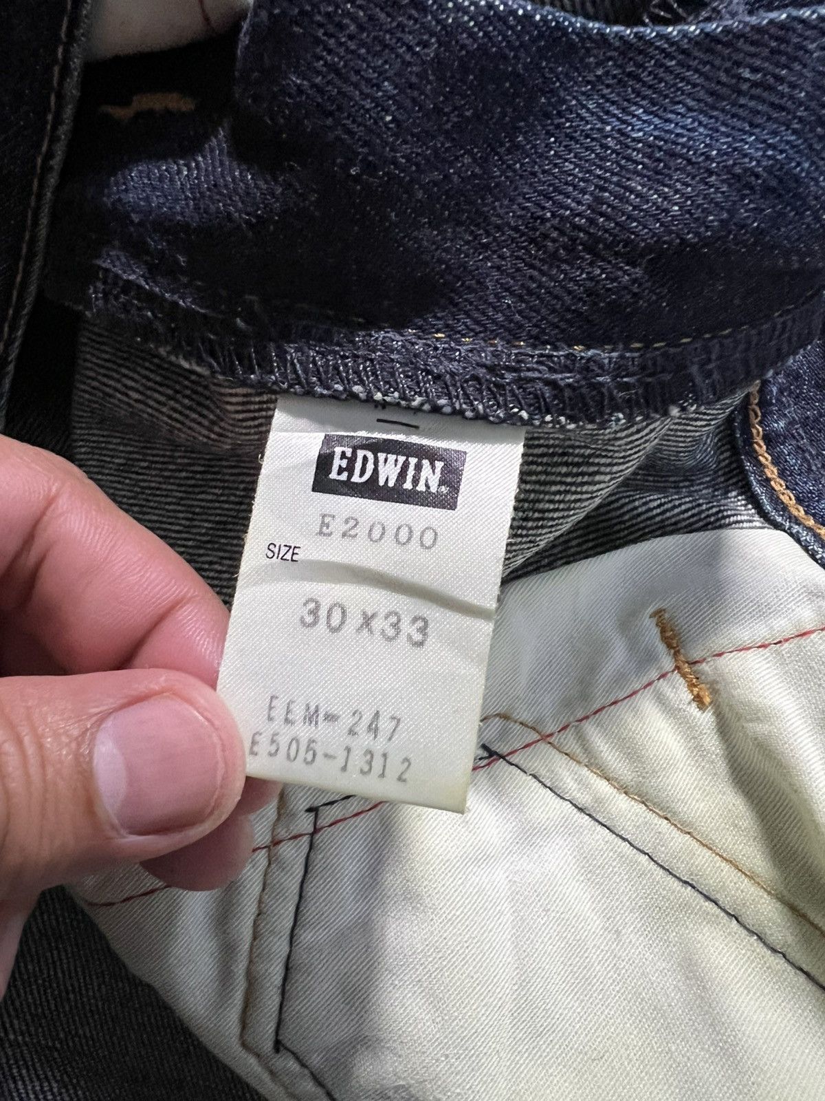 Edwin × If Six Was Nine × PPFM EDWIN E-FUNTION CURVED PUNK MUD WASH DISTRESSED JEANS Size US 29 - 19 Thumbnail
