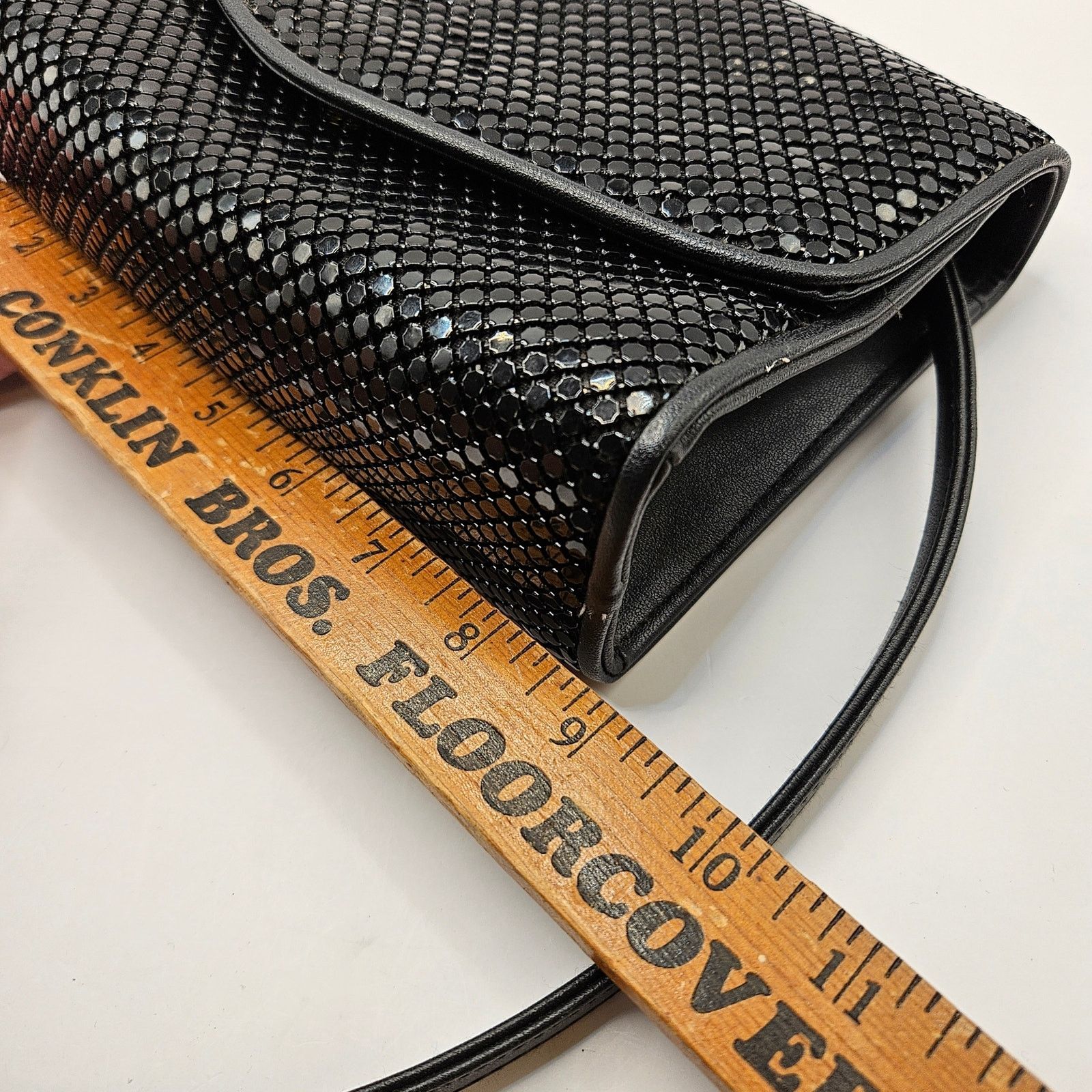 Other WHITING & DAVIS BLACK METAL MESH VINTAGE CROSSBODY PURSE BAG Size ONE SIZE - 7 Thumbnail