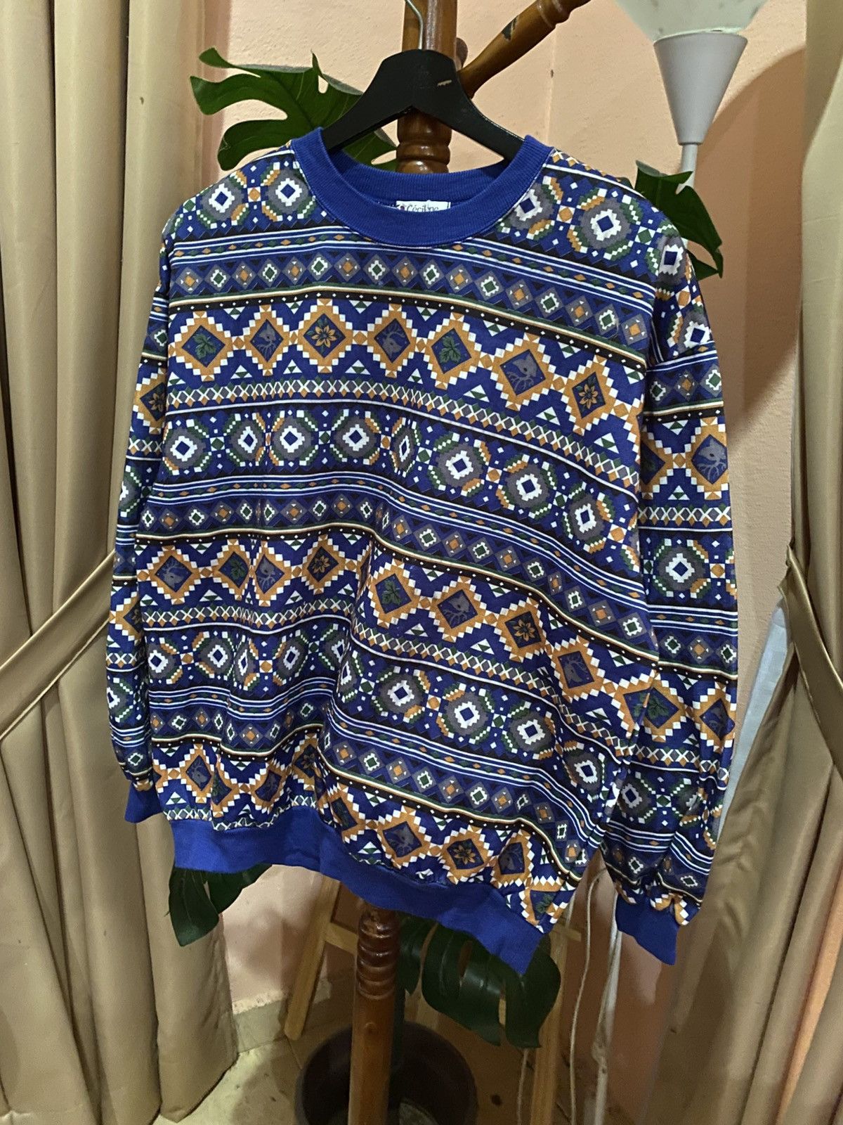 Japanese Brand VINTAGE CECILENE NAVAJO DESIGN SWEATSHIRT Size US L / EU 52-54 / 3 - 2 Thumbnail