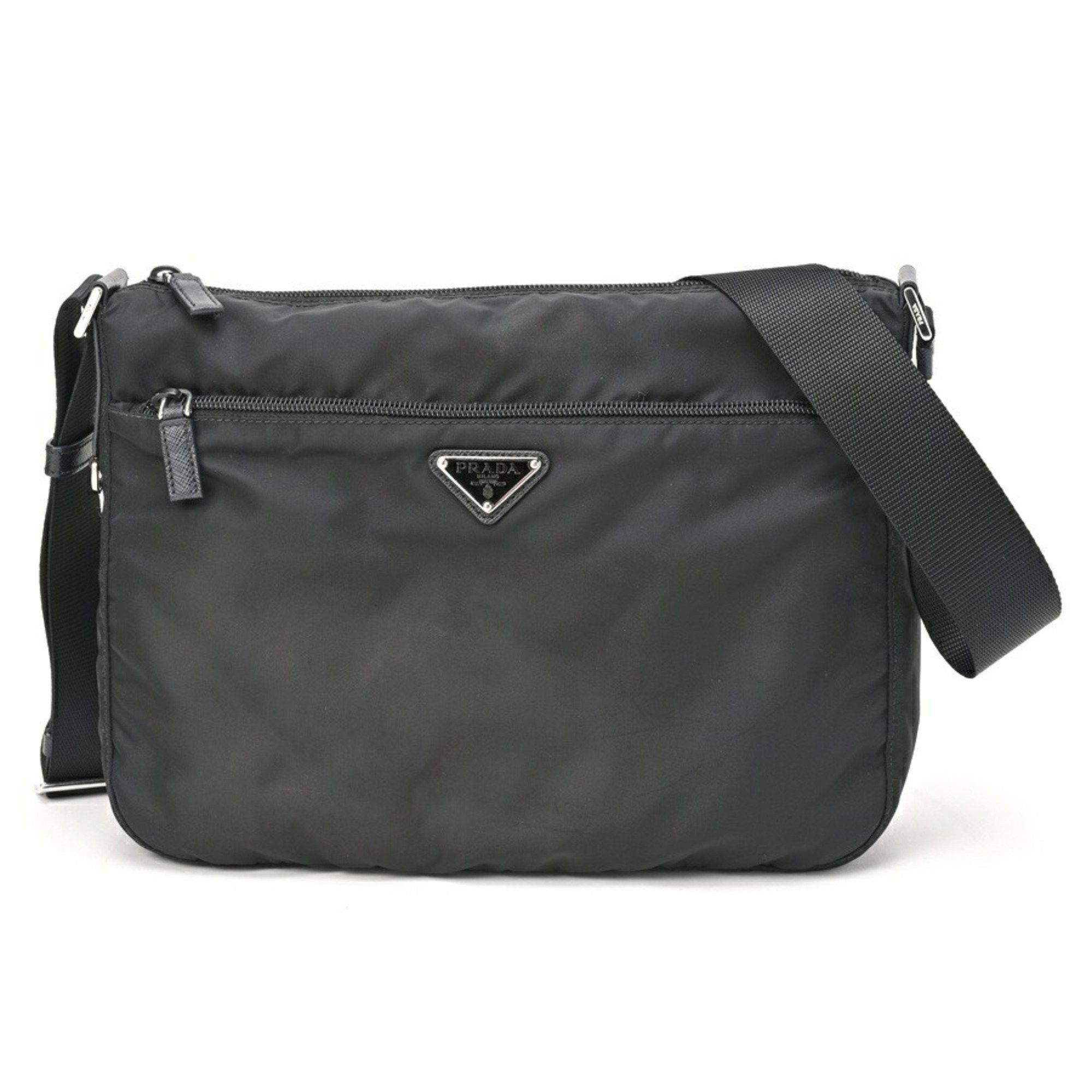 image of Prada Re-Nylon Shoulder Bag 1Bc421 Nylon Black S-155463, Women's
