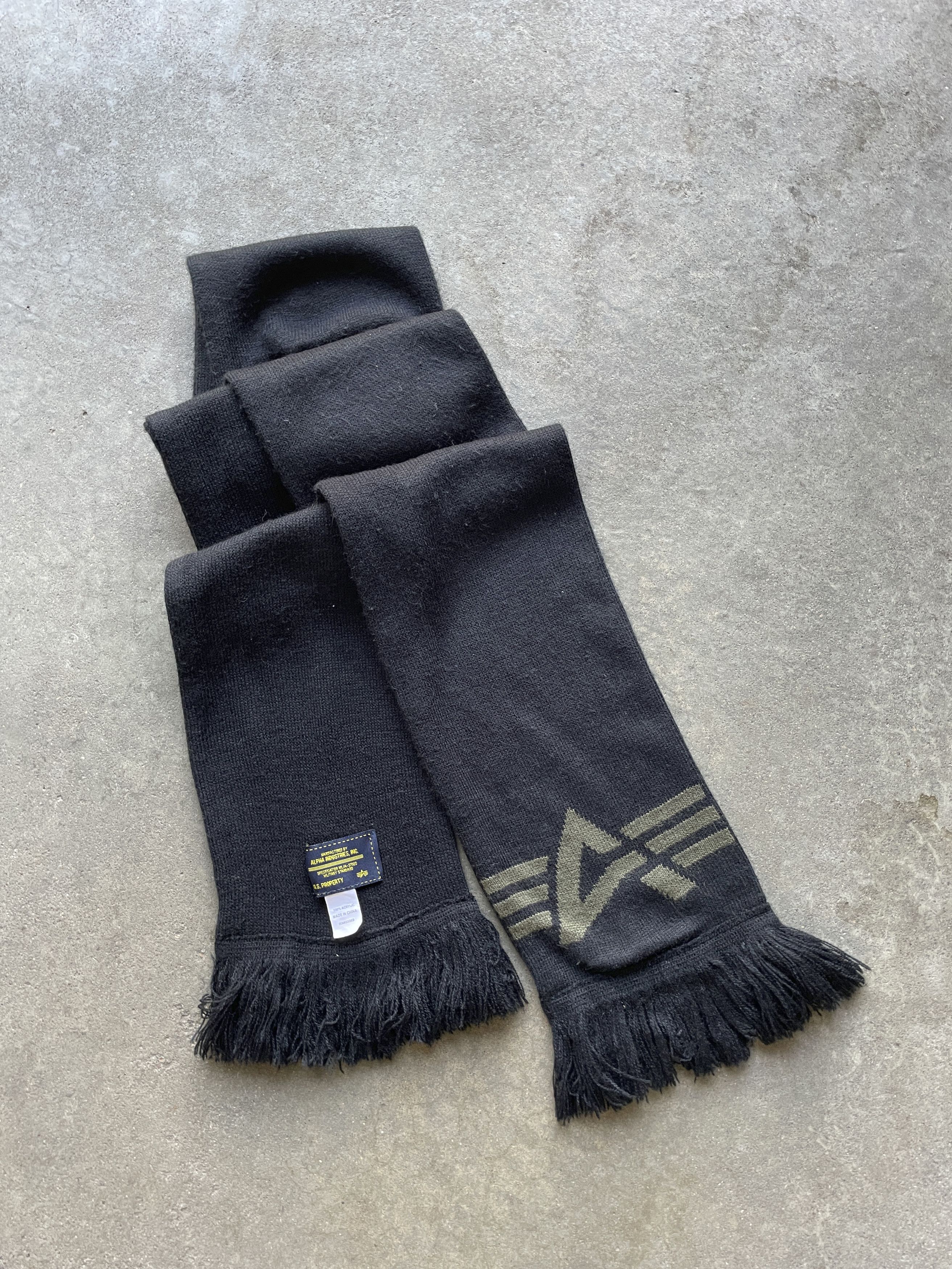 Alpha Industries Vintage Alpha Industries Scarf Army Military Standard Size ONE SIZE - 1 Thumbnail