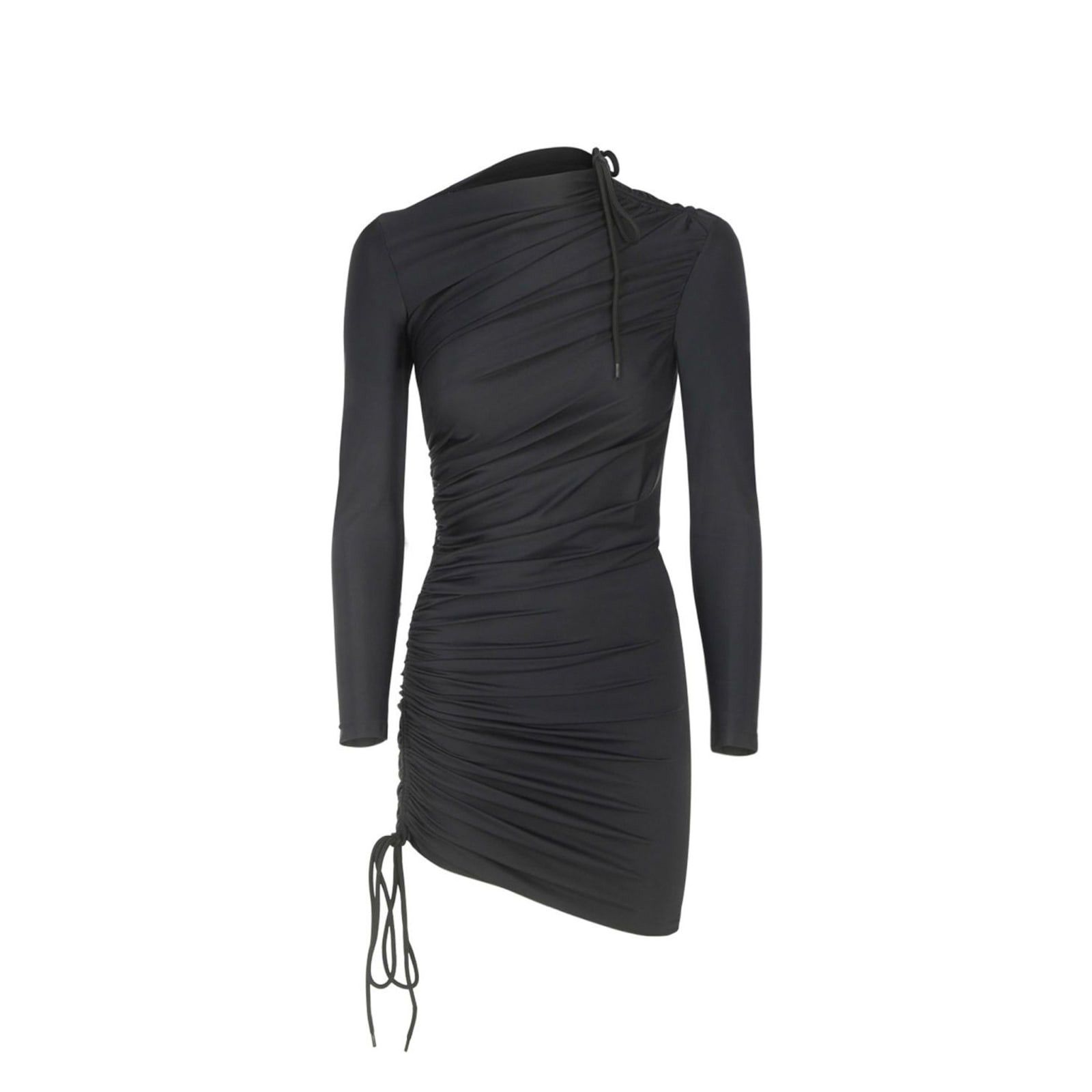 Balenciaga o1y0625 Mini Dress in Black Size S / US 4 / IT 40 - 2 Thumbnail