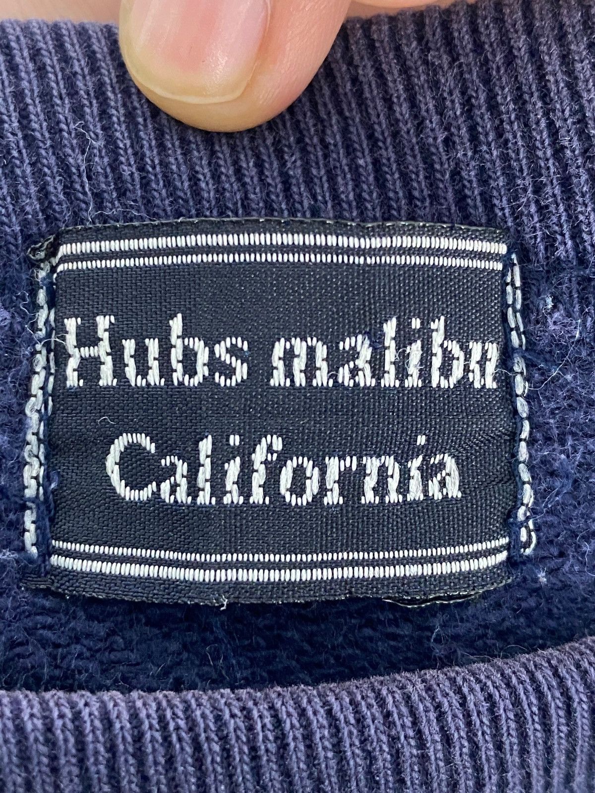 Vintage Vintage Hubs Malibu California Crewneck Sweatshirt Navy Blue Size US M / EU 48-50 / 2 - 5 Thumbnail
