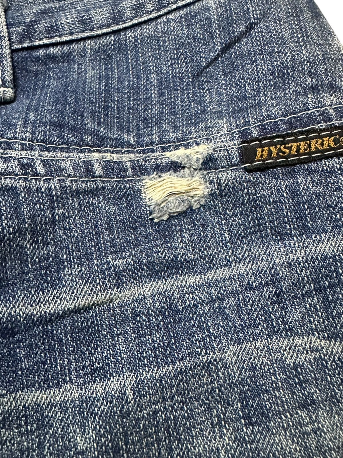 Hysteric Glamour Vintage Hysteric Glamour Kinky Double Knee Distressed Denim Size US 27 - 4 Thumbnail