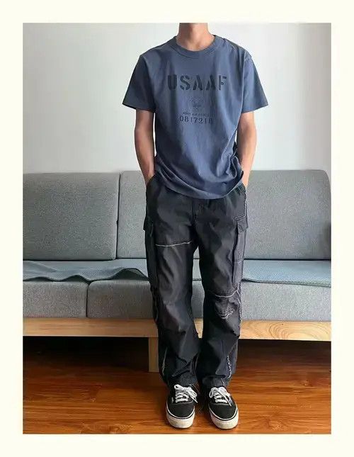 Designer × Japanese Brand multi function outdoor patch patchwork fade cargo pants Size US 36 / EU 52 - 2 Thumbnail