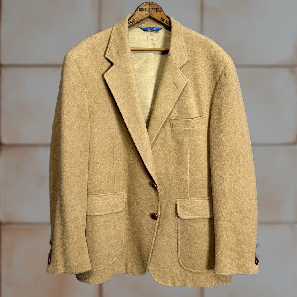 Pendleton VINTAGE Pendleton Blazer Coat 2 Button Mens XL Wool Beige USA Made 90s Sports Size 46R - 1 Thumbnail