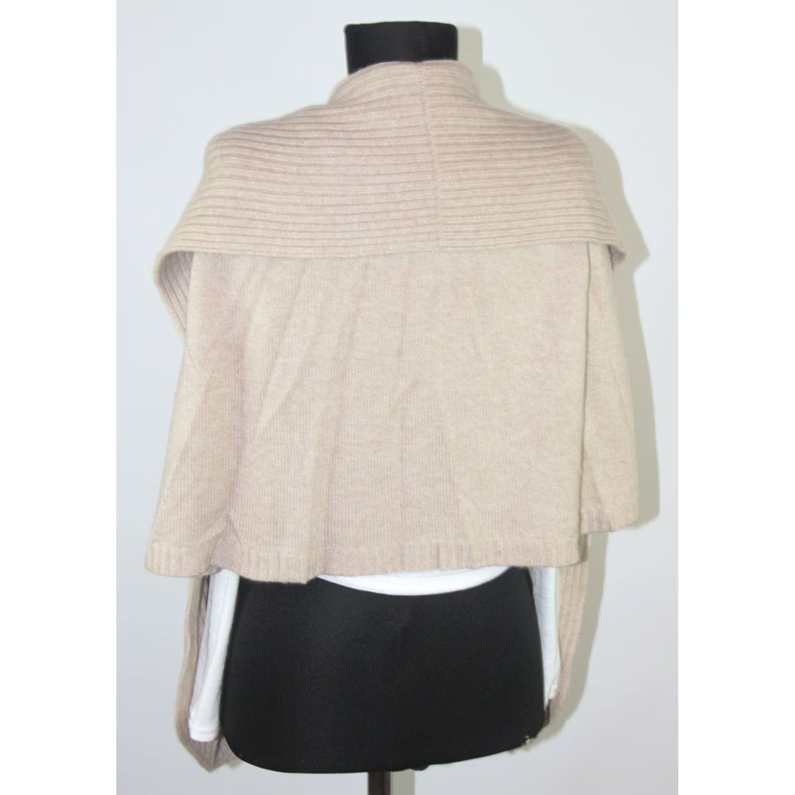 Vintage Fraas Cardigan One Size Womens 100% cashmere Beige Size ONE SIZE - 6 Thumbnail