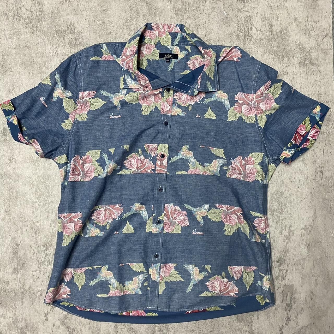 Other Blue and pink floral button-up shirt #floralshirt Size US XXL / EU 58 / 5 - 1 Thumbnail