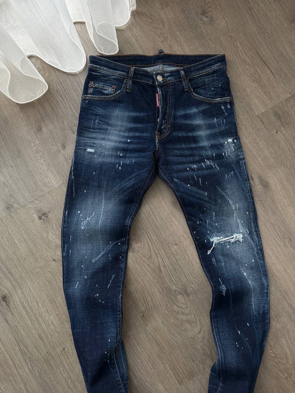 Dsquared2 × Vintage Vintage Disquared2 Denim Big Logo Pants Size US 32 / EU 48 - 13 Thumbnail