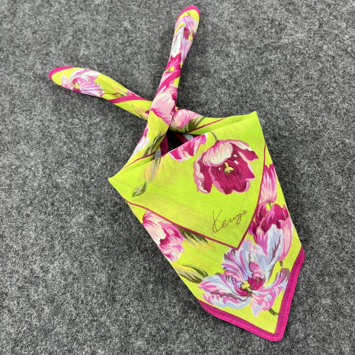 Kenzo × Vintage Kenzo Handkerchief / Bandana / Neckerchief B356 Size ONE SIZE - 7 Thumbnail