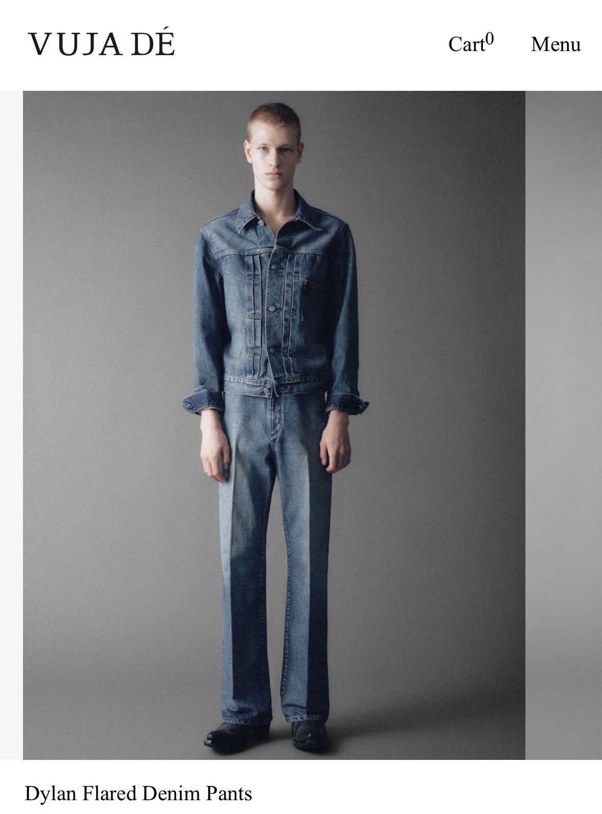 Vuja De Vuja Dé Dylan Flared Denim Pants XS Size US 29 - 3 Thumbnail