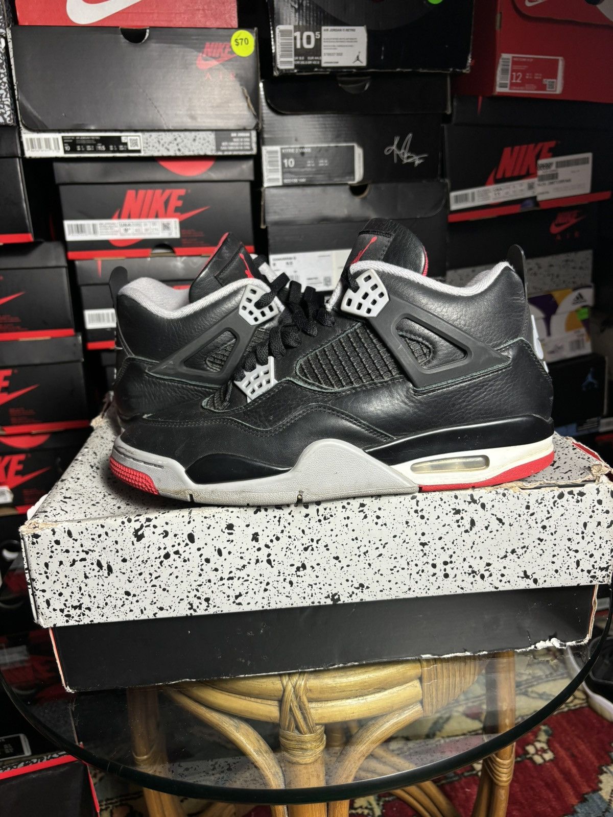 Jordan Brand Jordan 4 bred reimagined size 8.5 Size US 8.5 / EU 41-42 - 2 Thumbnail