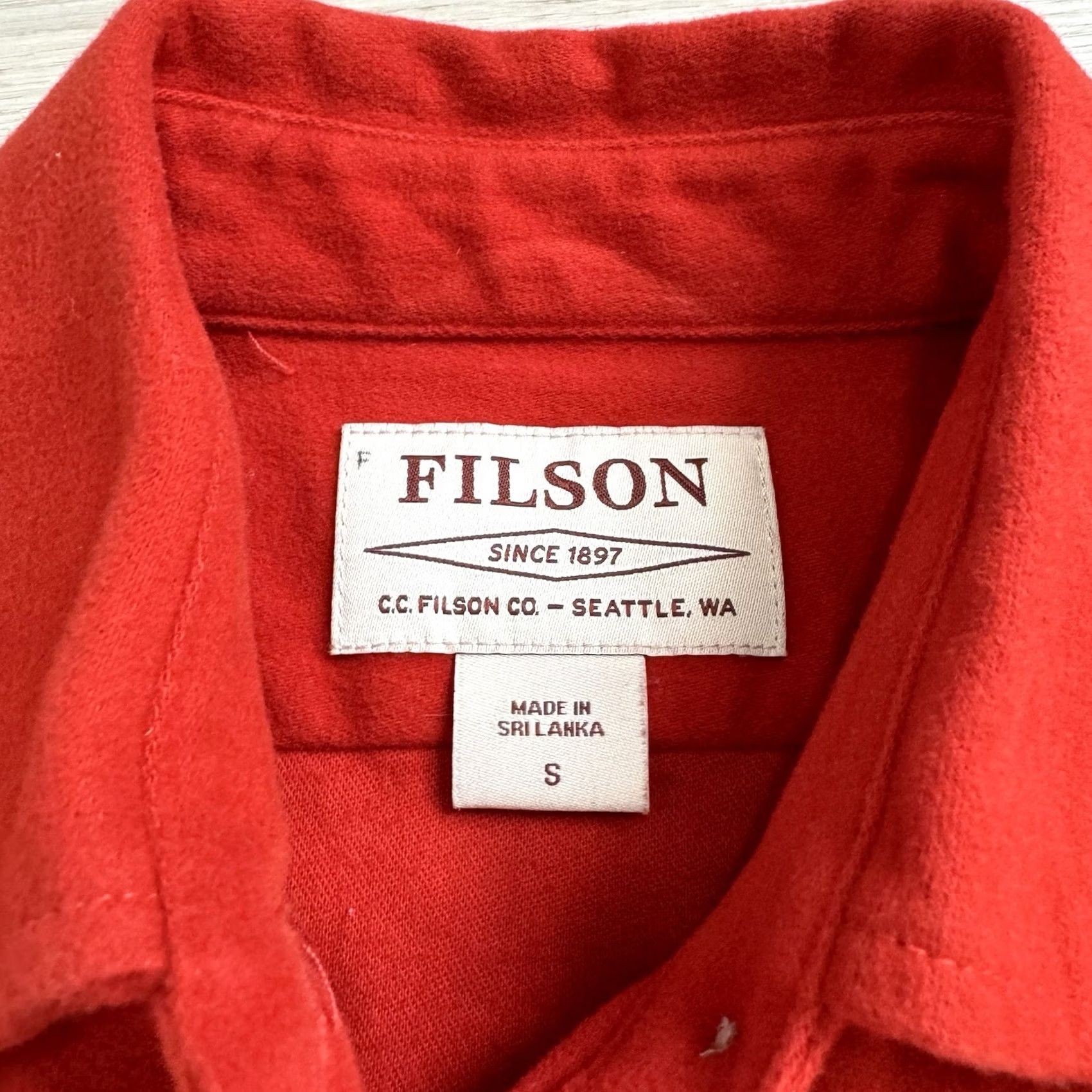 Filson VINTAGE Filson Shirt Burnt Orange Red Chamois Button Down Women's Size S Long Sleeve Size S / US 4 / IT 40 - 2 Thumbnail