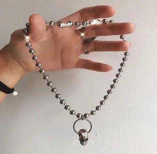 Japanese Brand Skull Ghost Head Metal Chain Pants Size ONE SIZE - 3 Thumbnail
