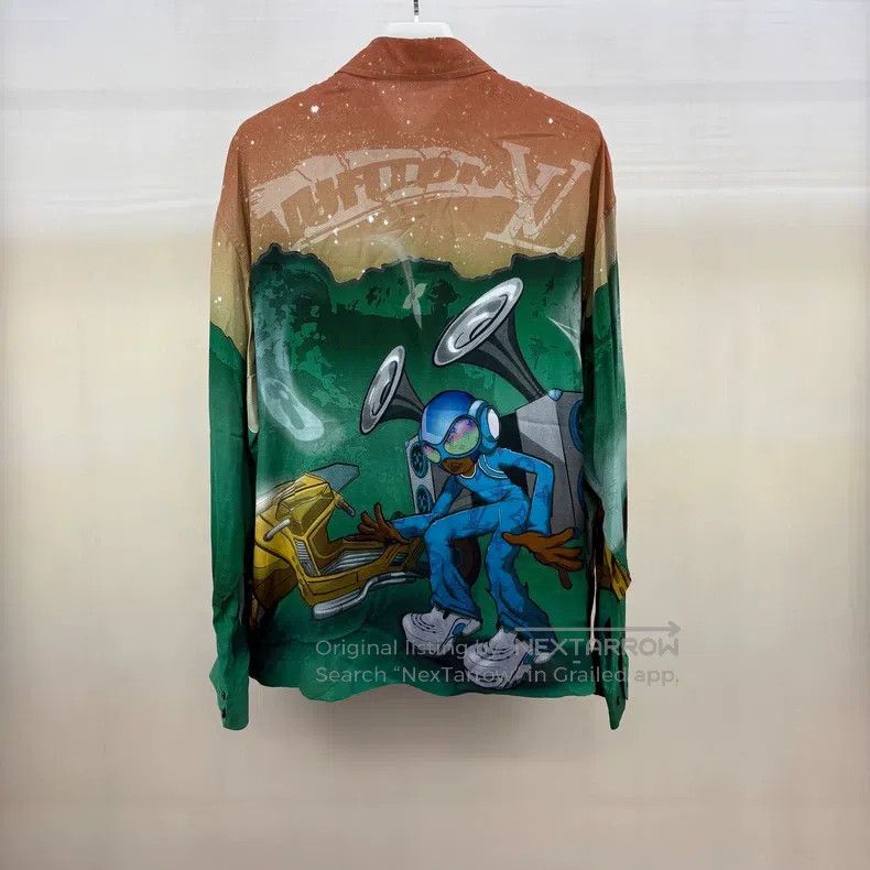 Louis Vuitton Louis Vuitton Alien Silk Shirt Size US M / EU 48-50 / 2 - 2 Thumbnail