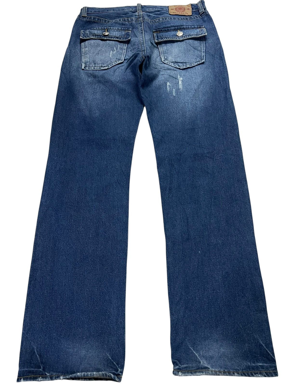 Japanese Brand 💥Rare Japanese Brand Sukajan Distress Jean Size US 33 - 2 Thumbnail