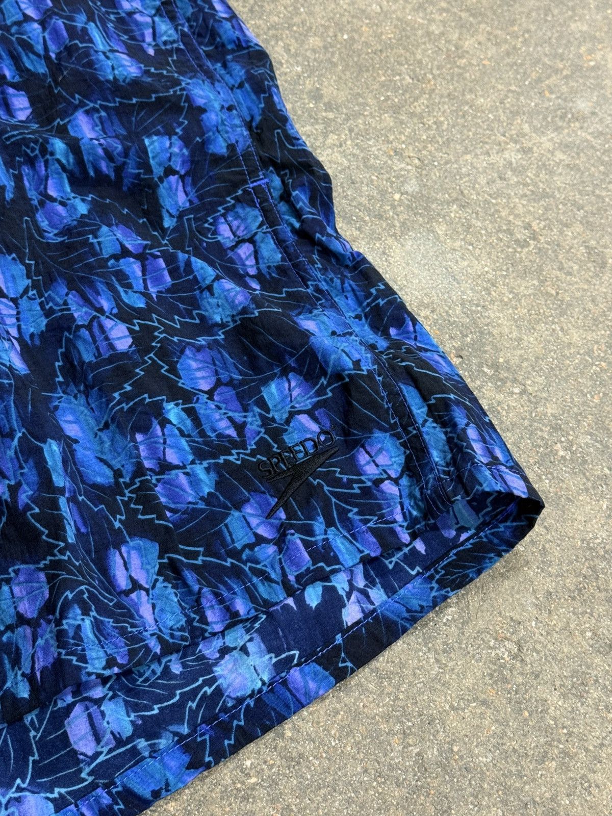 Speedo Vintage Speedo Board Shorts Trunks XL Pattern Black Blue Size US 36 / EU 52 - 3 Thumbnail