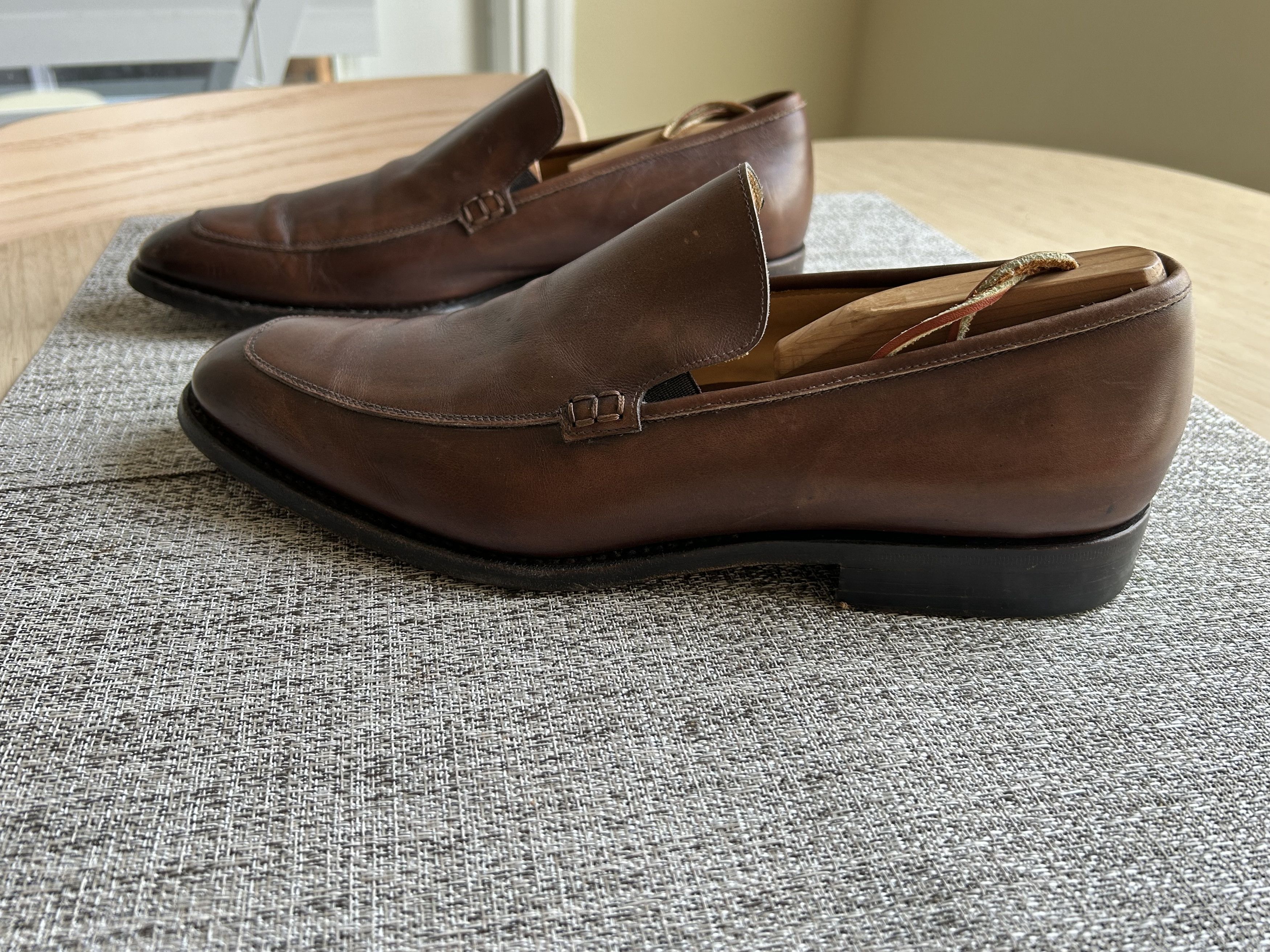 Other Varda Italian Leather Slip On Loafers Size US 11 / EU 44 - 6 Thumbnail