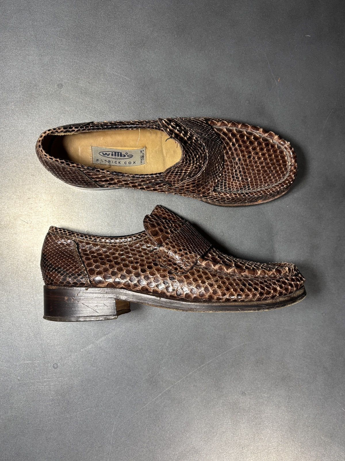Vintage Vintage Snakeskin Loafers willbe Patrick Cox Italy Penny 90s Size US 8.5 / EU 41-42 - 2 Thumbnail