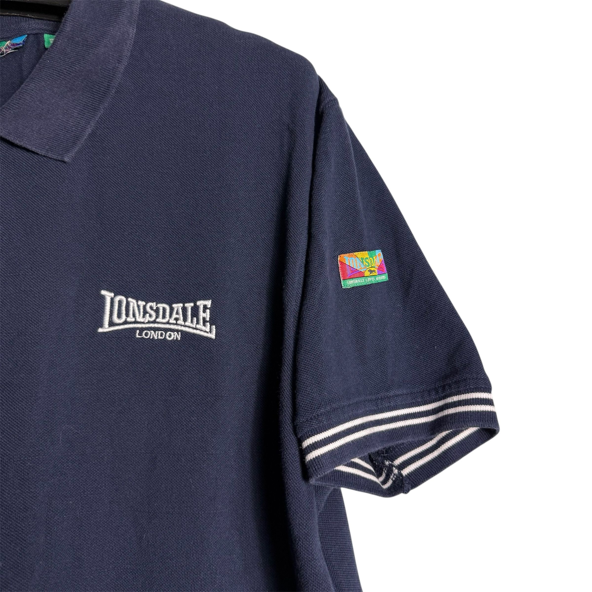 Lonsdale 🔥RARE🔥Vintage Lonsdale London OG Polo Shirt Size US XL / EU 56 / 4 - 3 Thumbnail