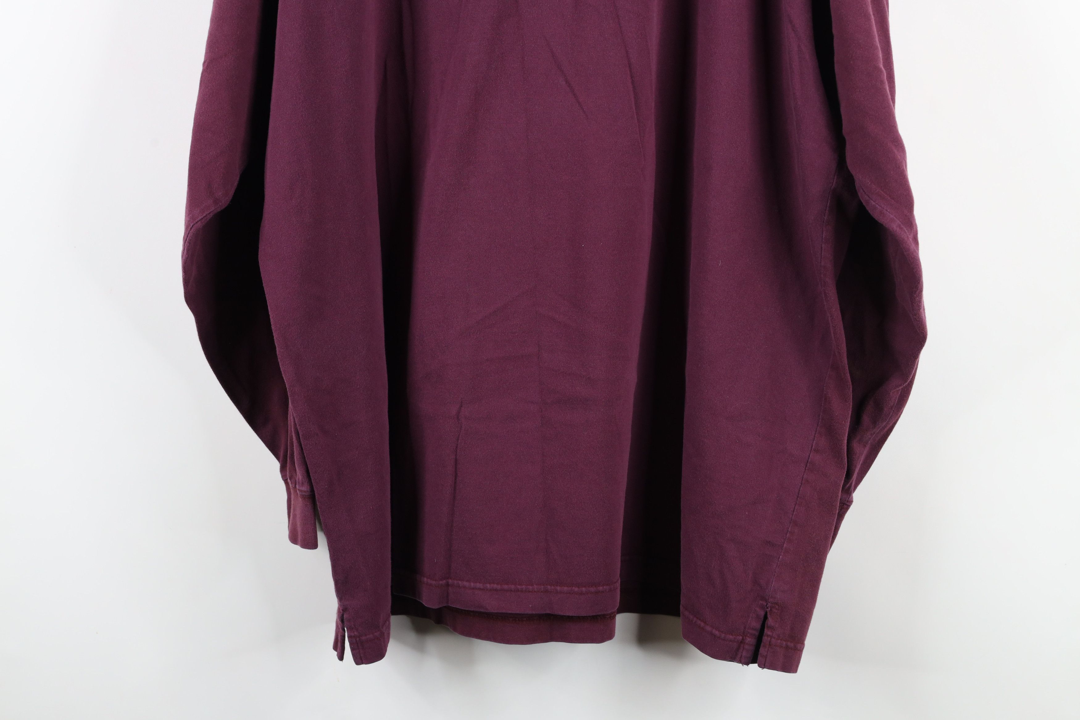 Vintage Vintage 90s Streetwear Long Sleeve Henley T-Shirt Purple Size US XL / EU 56 / 4 - 12 Thumbnail