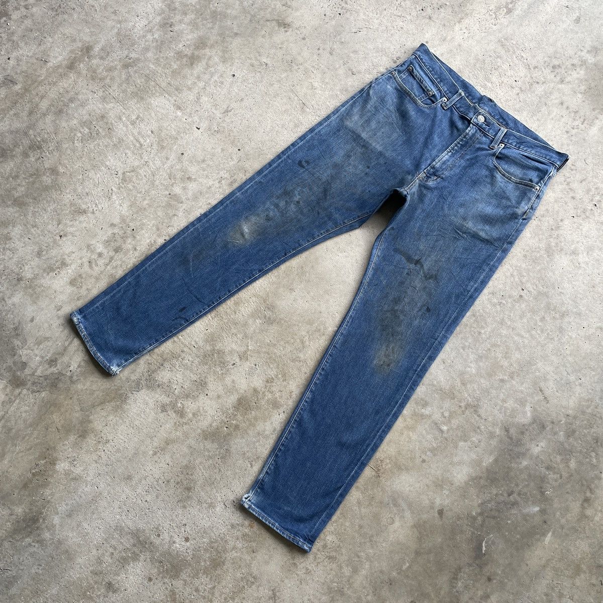 Japanese Brand Japanese Brand Gu Dirty/Painter Denim Jeans Pants W33 Size US 33 - 2 Thumbnail