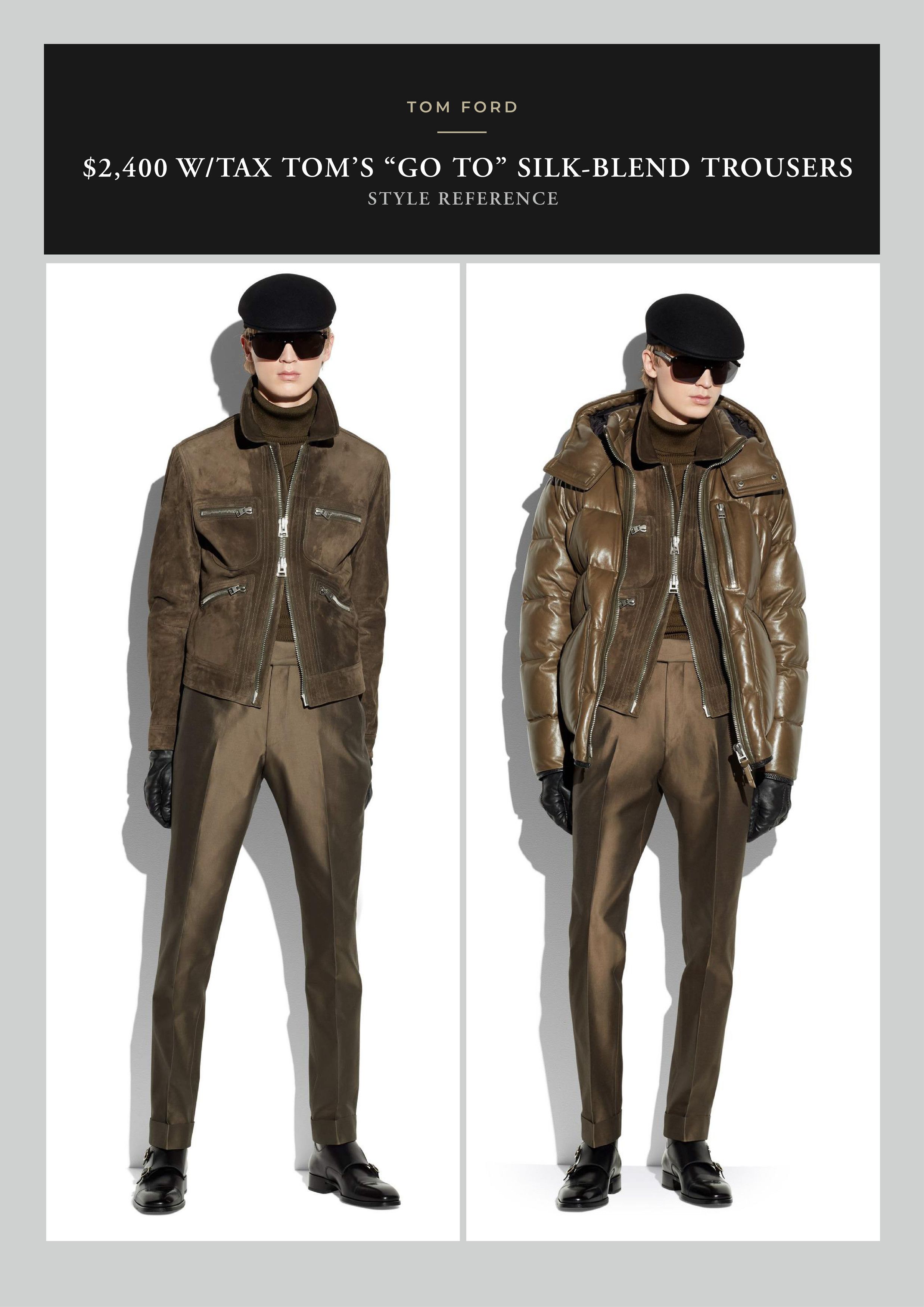 Tom Ford Best Dressed Rare $2,400 w/tax Metal Clip Silk Blend Pants Size US 34 / EU 50 - 5 Thumbnail