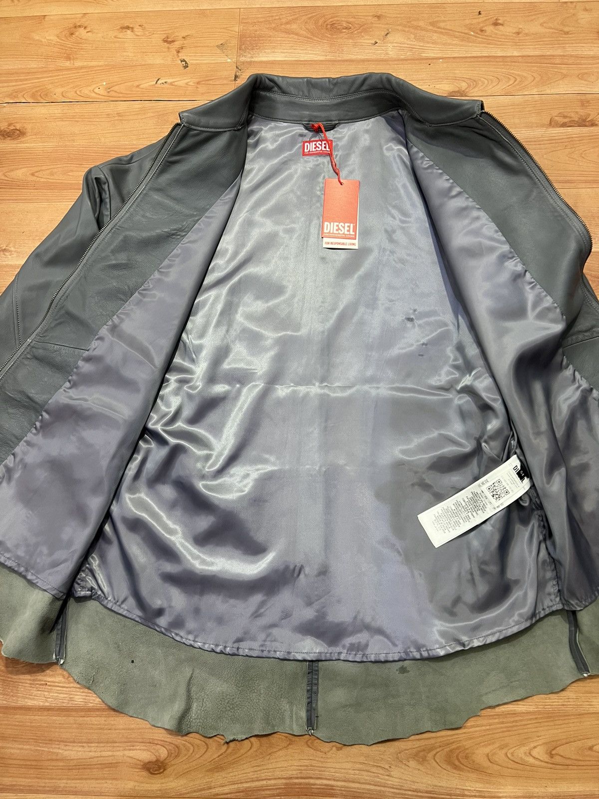 Diesel Diesel L-MART-B leather jacket for mens size XXL Size US XXL / EU 58 / 5 - 5 Thumbnail