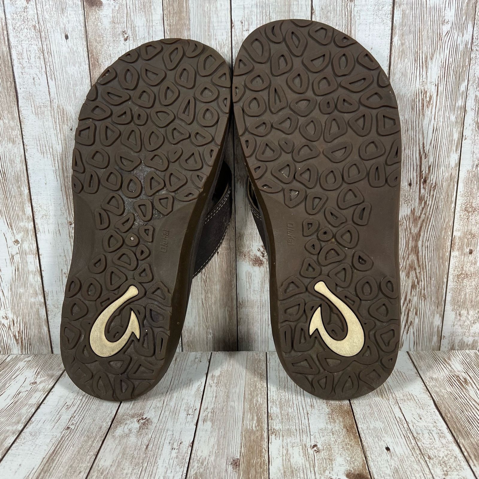 Olukai Olukai flip flops leather brown Mens 8 Size US 8 / EU 41 - 6 Thumbnail