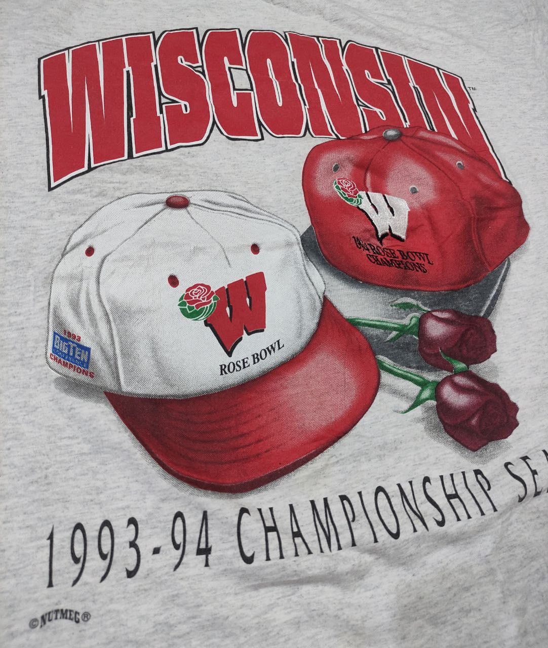 Vintage Vintage " Wisconsin Badgers - 1994 Rose Bowl Champion" Size US XL / EU 56 / 4 - 2 Thumbnail