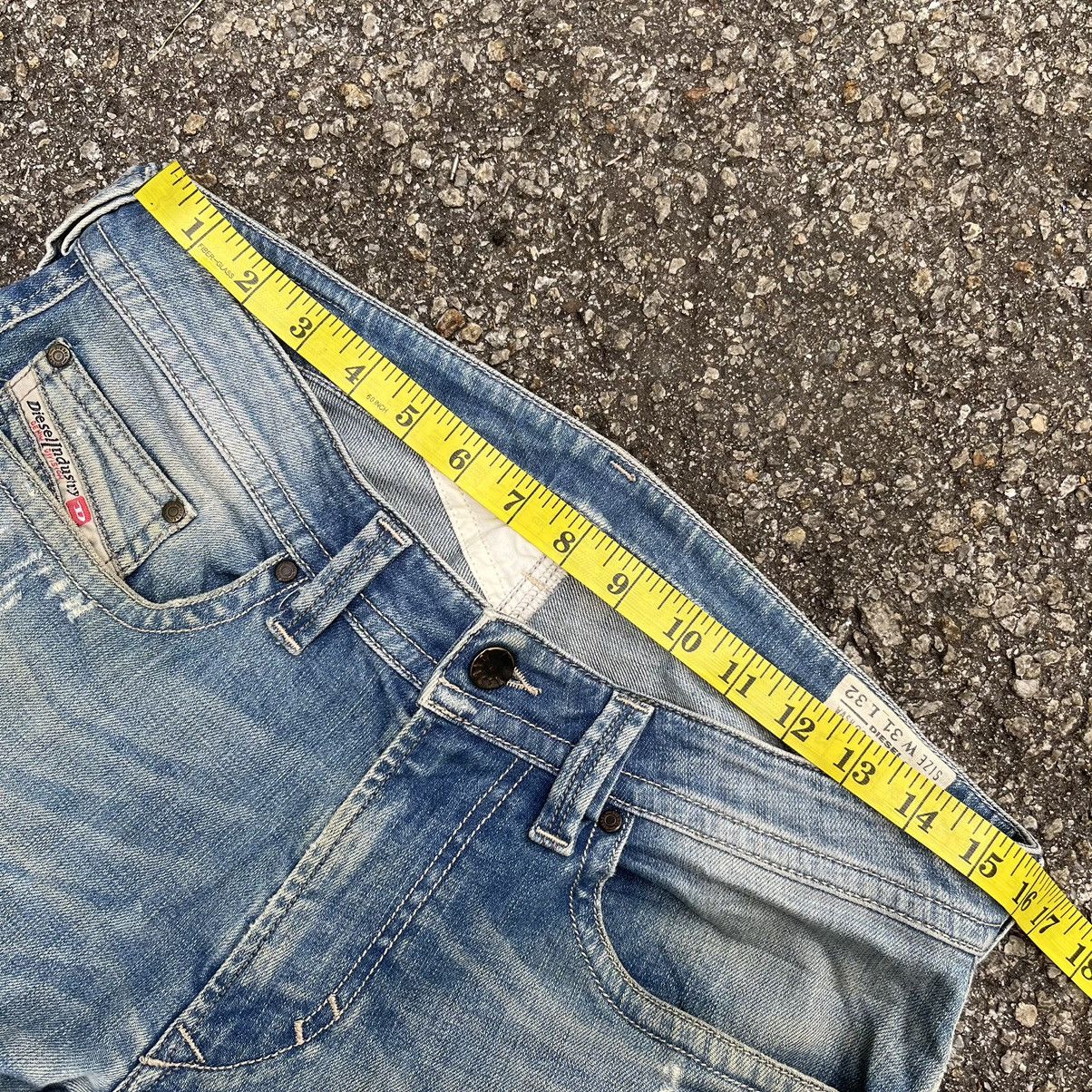 Diesel Diesel Thavar Washed Blue Denim Slim Skinny Jeans Low Rise Size US 31 - 10 Thumbnail